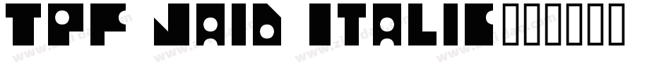 TPF Jaib Italic字体转换
